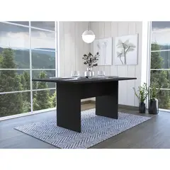 TUHOME - Mesa de Comedor Melamina Beijing Wengue