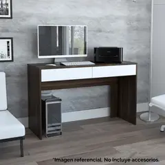 TUHOME - Escritorio Recto 2 Cajones Acre 75.0x120.2x45.0cm