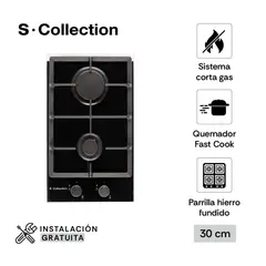SCOLLECTION - Encimera Empotrable A Gas 2 Hornillas S-Collection 3120SOLCO061