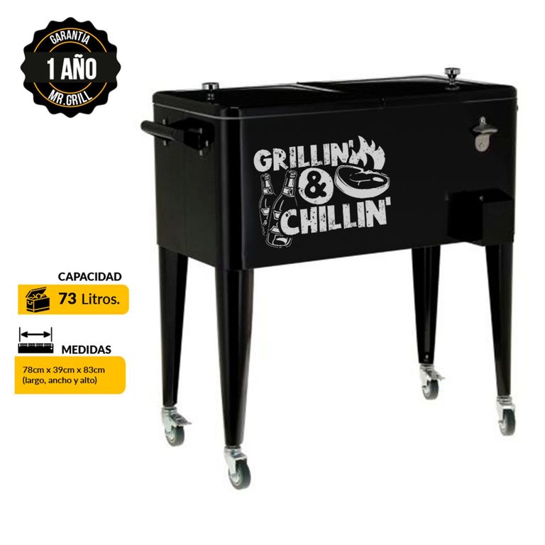 Cooler Mr Grill Negro 73 L