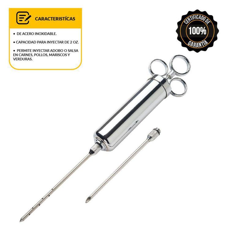 Inyector de Acero Inoxidable para carnes