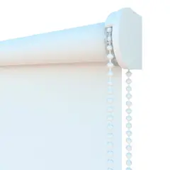 FLEXALUM - Cortina Enrollable Sun Screen 1% a la medida 125.1cm-150cm x 300.1cm-325cm Blanco