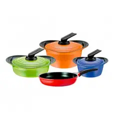 ROICHEN - Juego de Ollas Premium Colores 7 Piezas