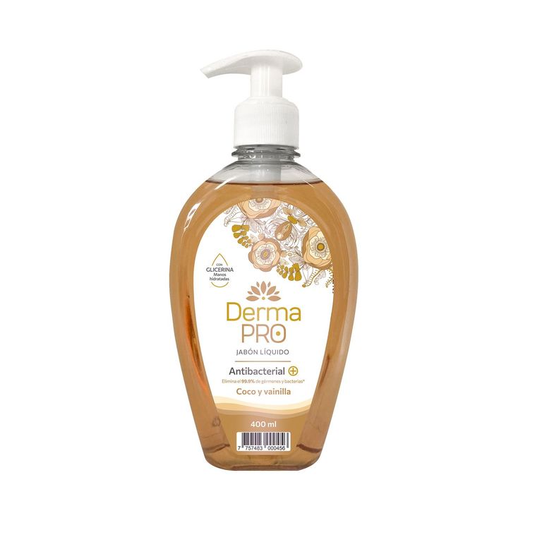 Jabón Líquido Antibacterial Coco Y Vainilla 400Ml