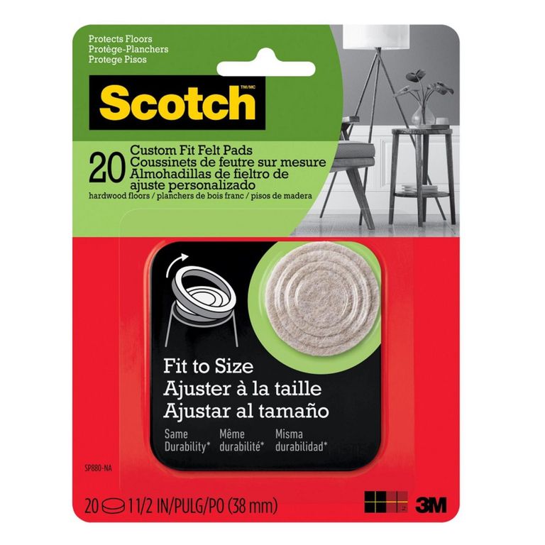 Pads de Felpa Circulares Ajustables Beige