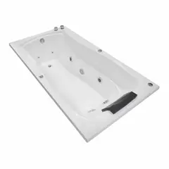 CUBA&SPA - Tina Hidromasaje Rectangular Akira Ejecutiva 166x90cm Blanca