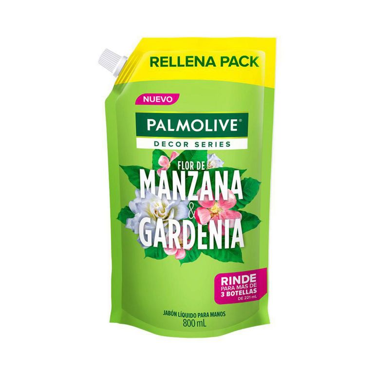 Jabón Líquido Palmolive Flor De Manzana Y Gardenia 800Ml