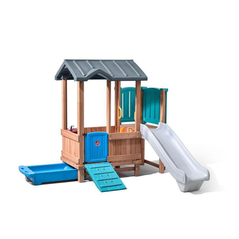 Casita Bosque de Aventuras con Resbaladera
