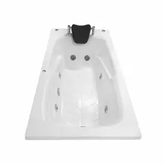 CUBA&SPA - Tina Hidromasaje Rectangular Magia Ejecutiva 170x80cm Blanca
