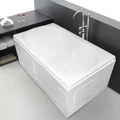 CUBA&SPA - Tina de Baño Rectangular Moderna 121x75cm Blanca