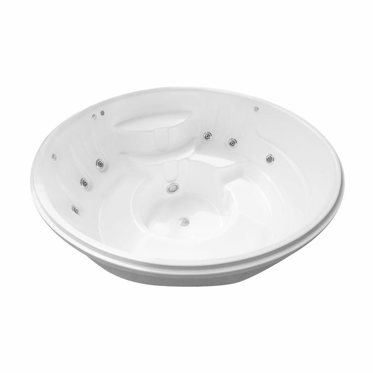 Tina Hidromasaje Circular Spa Kunte 193cm Blanca