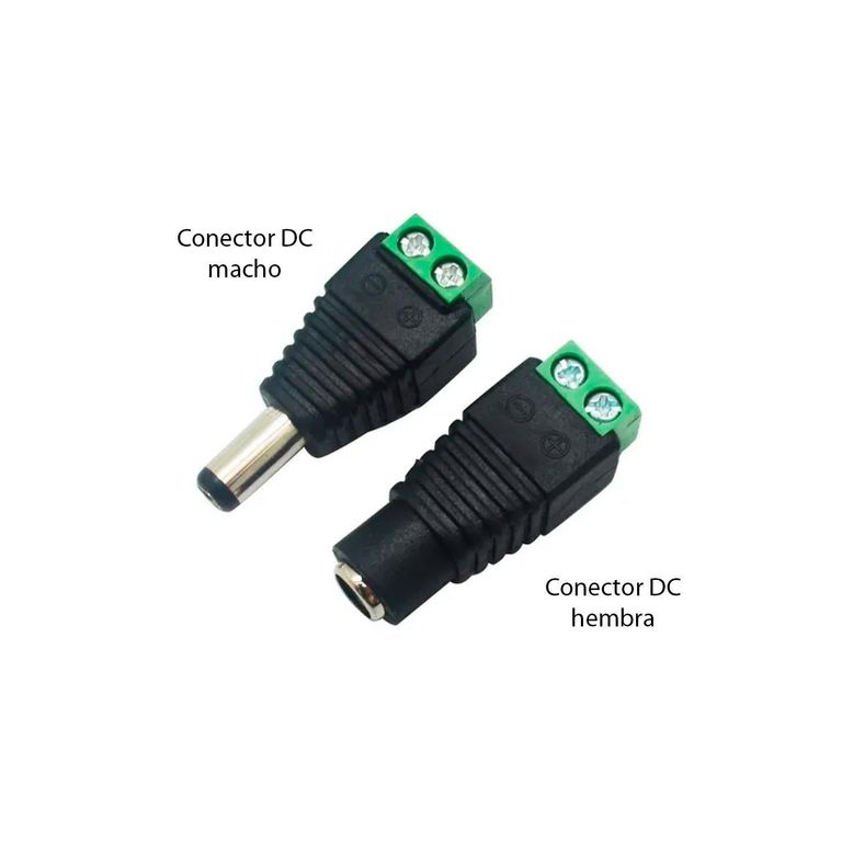 Conector Plug Dc Macho/Hembra
