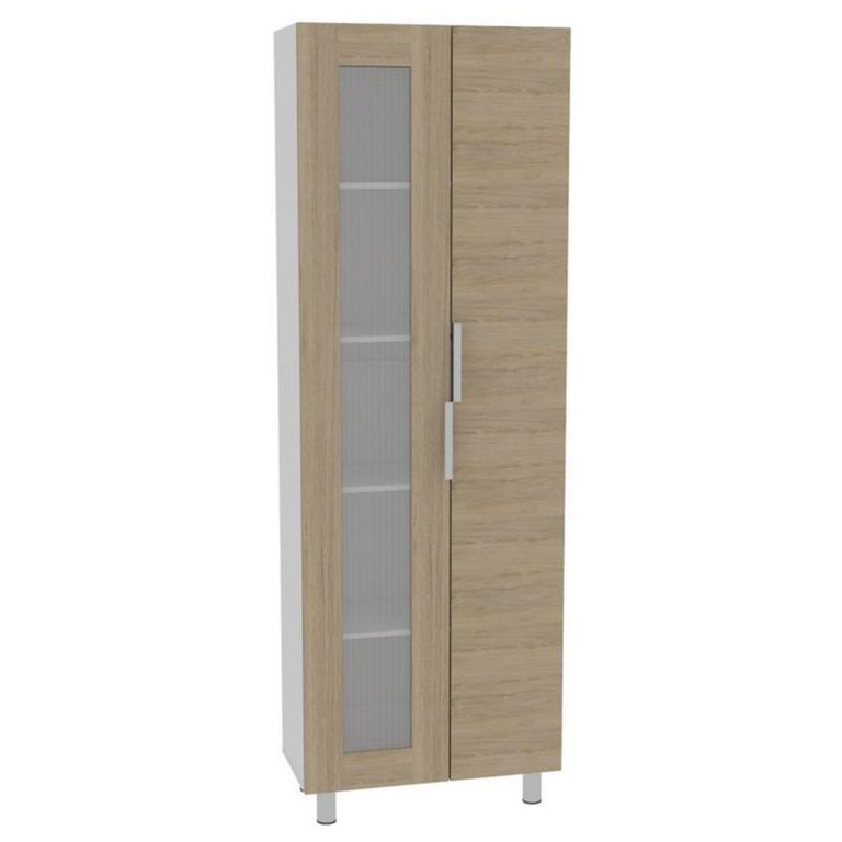 Mueble de Cocina Módulo Bajo Fendi con Lavadero Rovere Blanco 120cm ancho