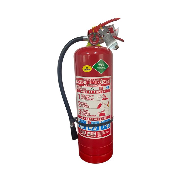 Extintor PQS ABC 75% 4 kg