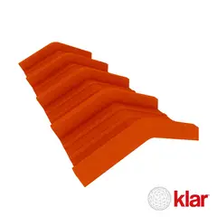 KLAR - Cumbrera Termoacustica TK5 Home 1.07 x 0.4 Rojo Teja