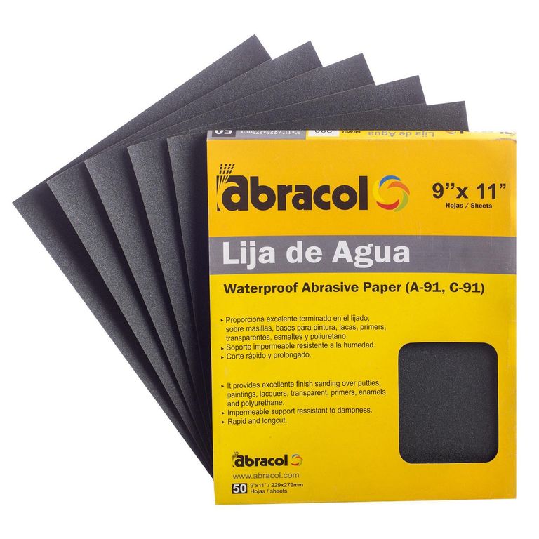 Lija de Agua Abracol 220 Granos