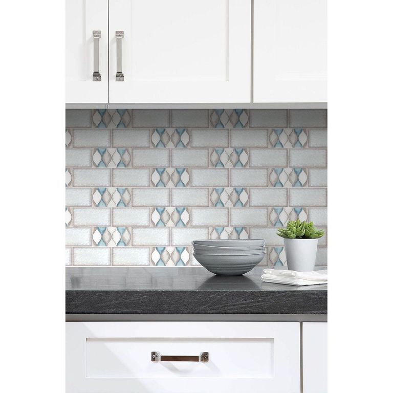 Pack Bricks Tramonto 3 Unidades Gris/Turquesa 15x7.5cm 0.41m2