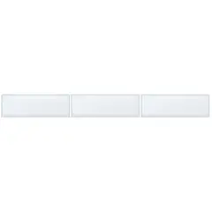 OLIVIA ATRANI - Pack Bricks Argento 3 Unidades Blanco 15x5cm