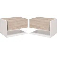 MUEBLES GAUDI - Set 2 Velador Flotante Ines