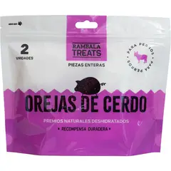 RAMBALA - Adultos Snack para Perros Orejas de Cerdo x2