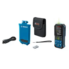 BOSCH - Medidor Láser Verde GLM 50-27 CG con Bluetooth + Batería recargable de iones de litio 3,7V 1.0Ah