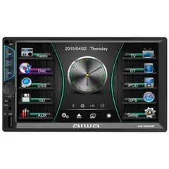 AIWA - Autoradio AW-W660BT con Pantalla LCD 7" Negro