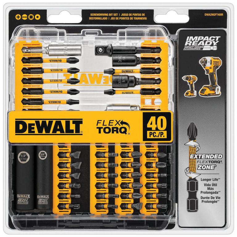 Set 40 Piezas IR FLEX TORQ SET DEWALT.