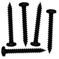MAMUT - Tornillo Roscalata Cabeza Binding Phillips 8x3/8 Zincado Negro 5 unid.