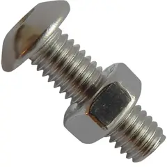 MAMUT - Perno Cabeza Botón M5x16 mm con Tuerca Inoxidablex1 unid