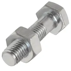 MAMUT - Perno Cabeza Hexagonal Inoxidable con Tuerca 1/4-20x2 1/2 2 unid