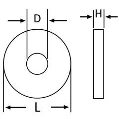 MAMUT - Arandela de Nylon Negro 5/32 M4 4 unid.