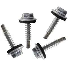 MAMUT - Tornillo Autoperforante Hexagonal con Argolla Neoprene 8x1/2 4 Unid