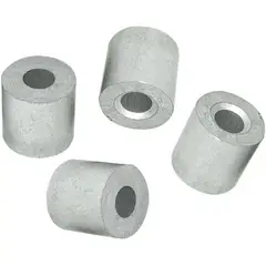MAMUT - Tope de Aluminio para Cable 3/32 4 unid.