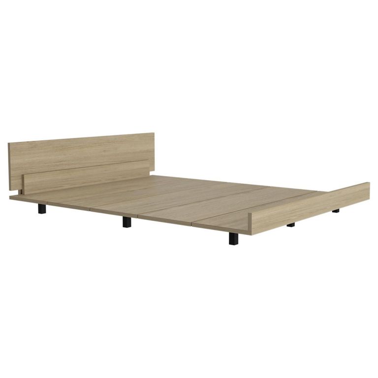 Cama Kaia 2 Plazas Rovere/Blanco Marquez