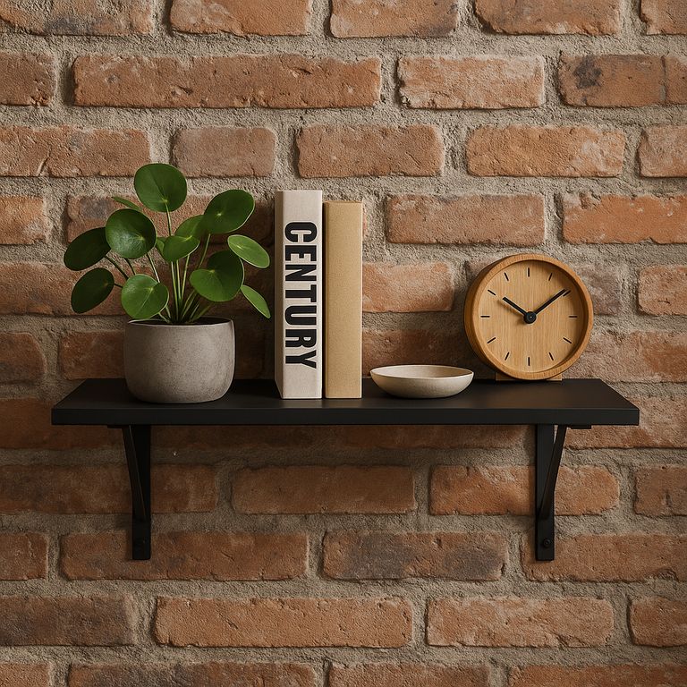 Repisa de Melamina 25x60cm Negro