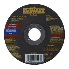 DEWALT - Disco Abrasivo Acero 4 1/2 x 1/16