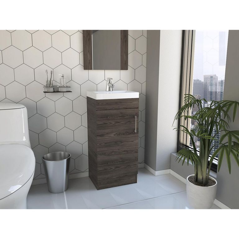 Mueble de Baño Vanitorio Madrid Coñac