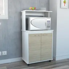 TUHOME - Puerta para Mueble de Cocina Modular Bat Blanco 40cm ancho