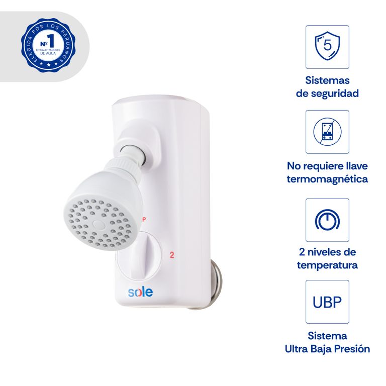 Rapiducha Eléctrica Sole Style 3000W con Accesorios