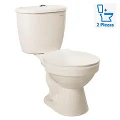 ITALGRIF - WC Inodoro Dos Piezas Cancun Bone