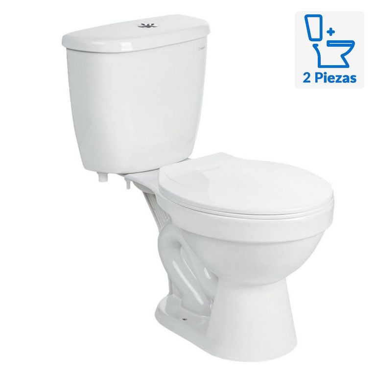 WC Inodoro Italgrif Dos Piezas Cancun Blanco