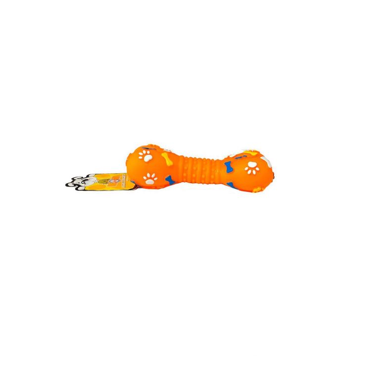Juguete Hueso De Plastico Naranja