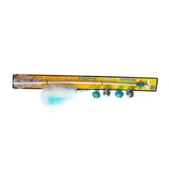 ACCECAN - Juguete Varita para Gato Plástico Celeste 1x1x47cm