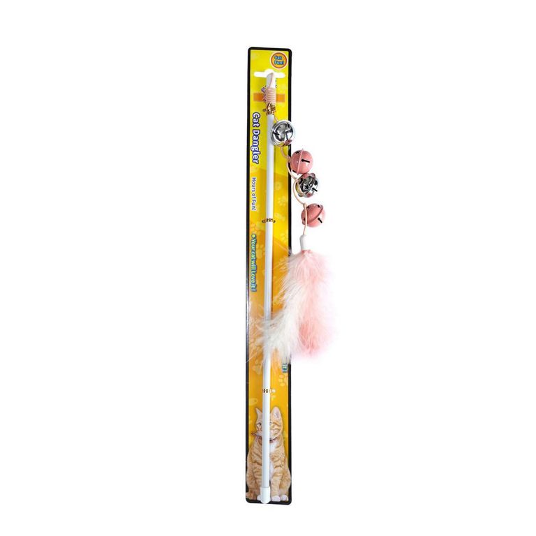 Juguete Varita para Gato Plástico Rosado 1x1x47cm