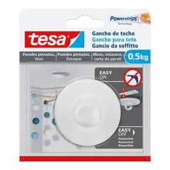 TESA - Gancho Adhesivo Pared Pintada Techo 0.5 kg.