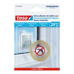 TESA - Cinta Doble Contacto Transparente 1.5 m x 19 mm