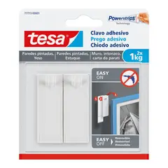 TESA - Clavo Adhesivo Pared Pintada 1 kg. x 2 unid.