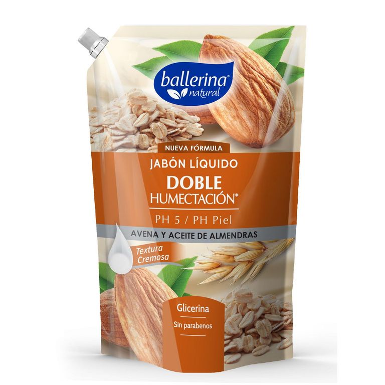 Jabón Líquido Avena Y Almendras Ballerina 750Ml