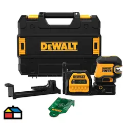 DEWALT - Nivel Laser Dewalt  Combinado 5 Lineas y 2 Punto Verde 20V DCLE34520GB