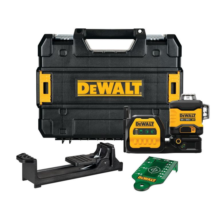 Nivel Laser Dewalt 3 Lineas 360° Verde 20V DCLE34030GB